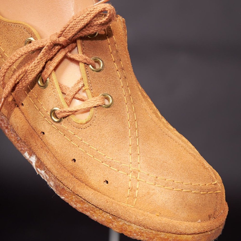 1970s Groundhog Boho Tan Clogs Shoes Wedges